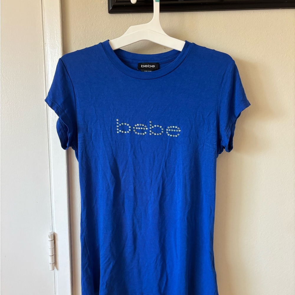 Bebe Royal Blue Short Sleeve Tee